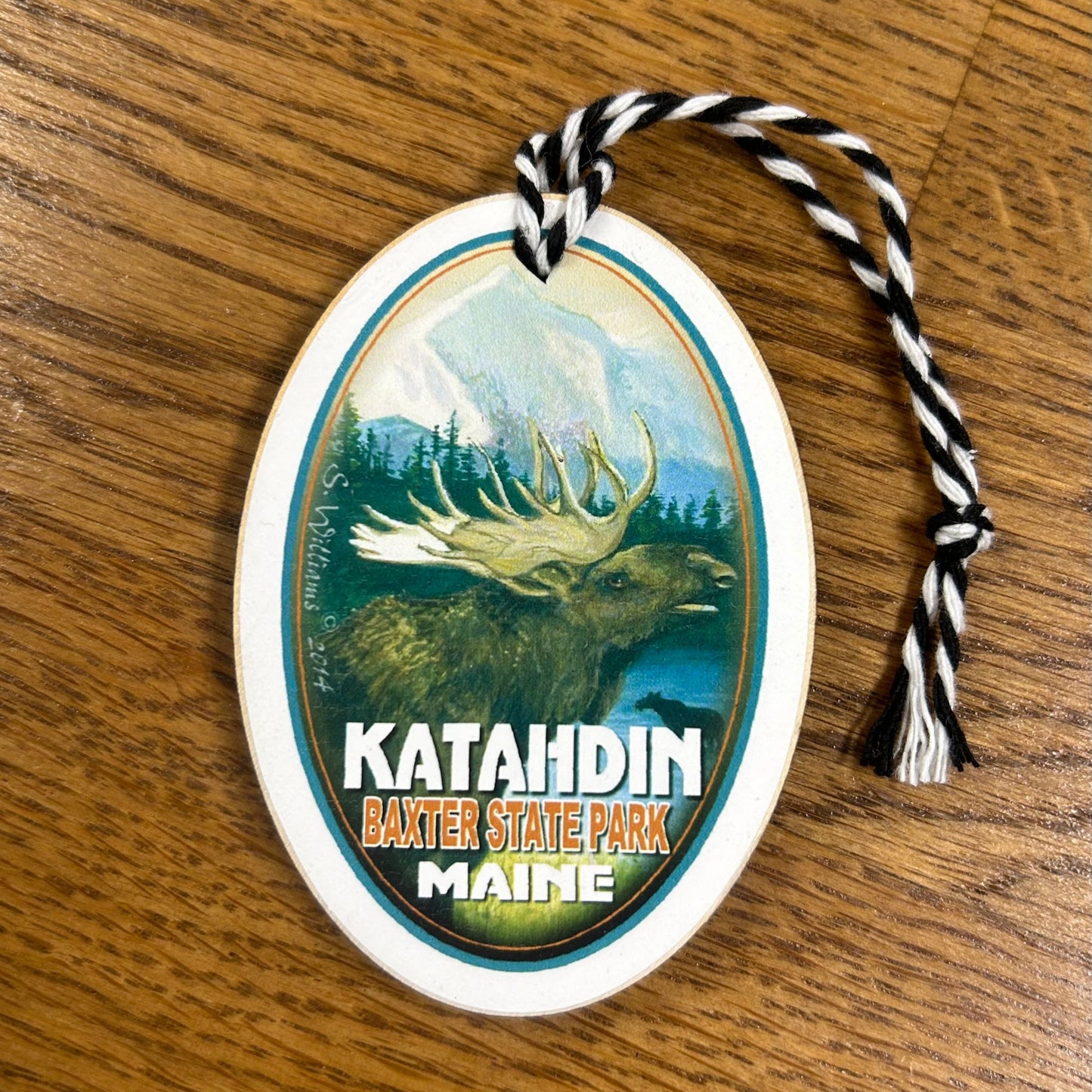 Baxter State Park Mount Katahdin Christmas Ornament