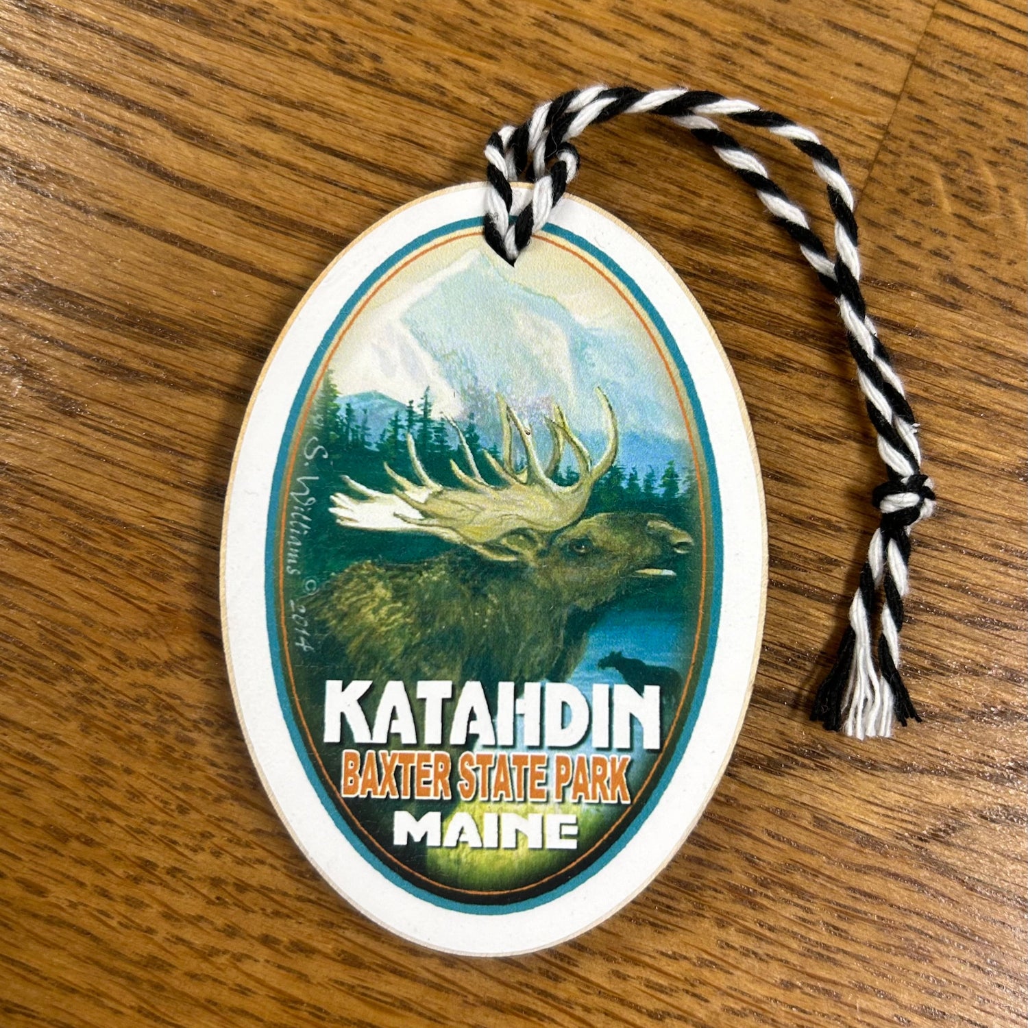 Baxter State Park Mount Katahdin Christmas Ornament