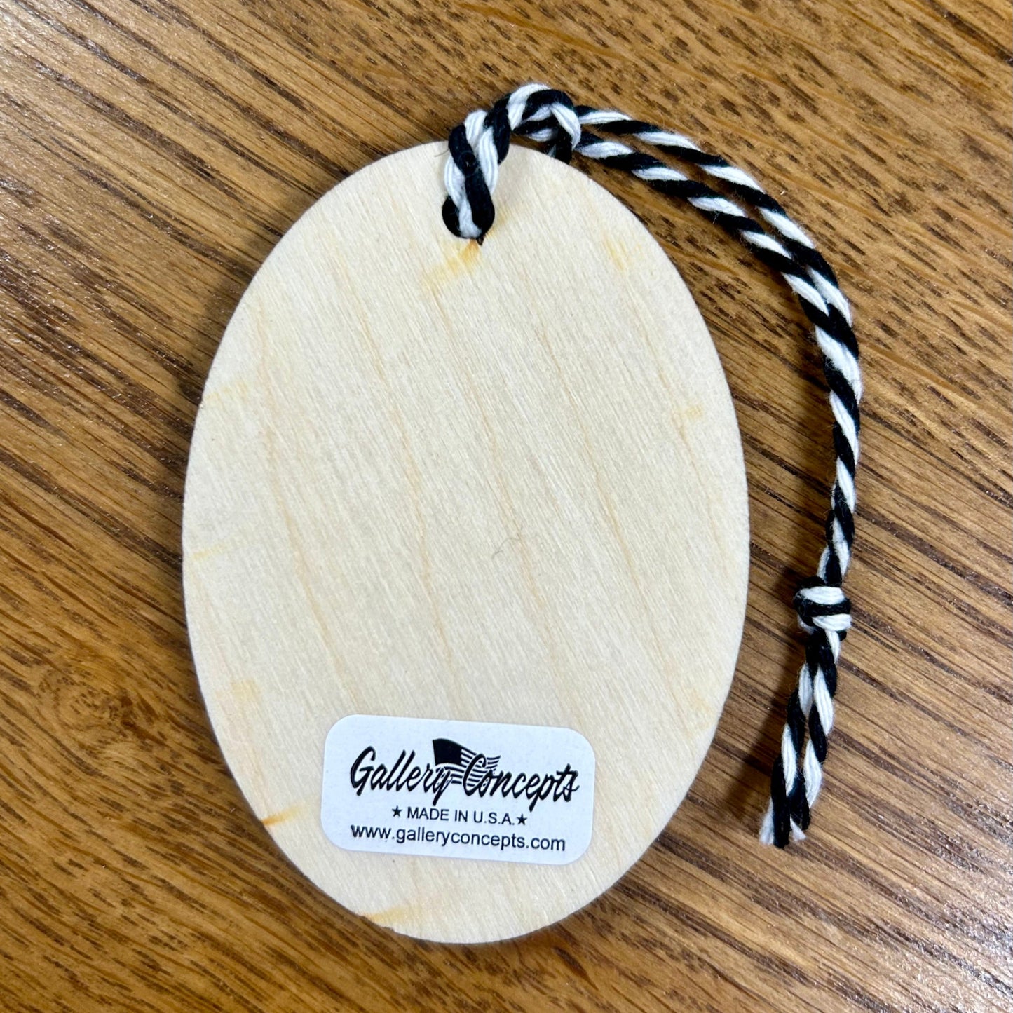 Christmas ornament back view