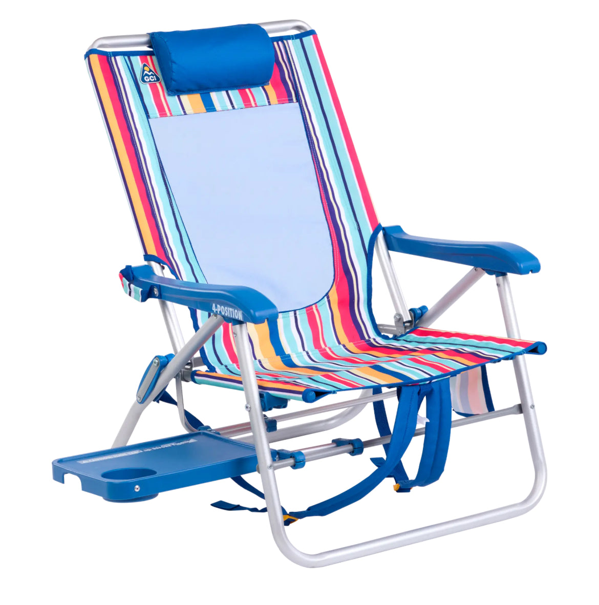 GCI Big Surf Beach Chair with Slide-out Table (Tray)