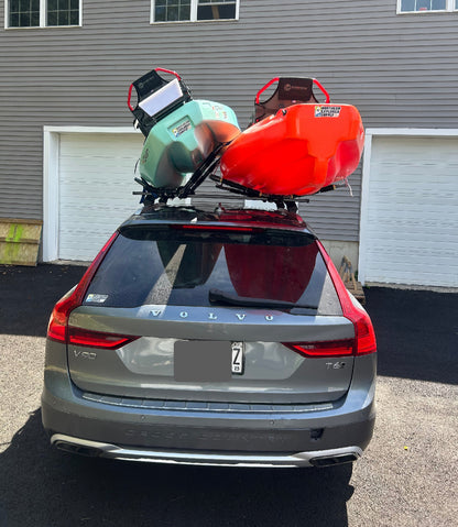 Suspenz Foldable J-Rack Kayak Carrier for Roof Rack - Adjustable