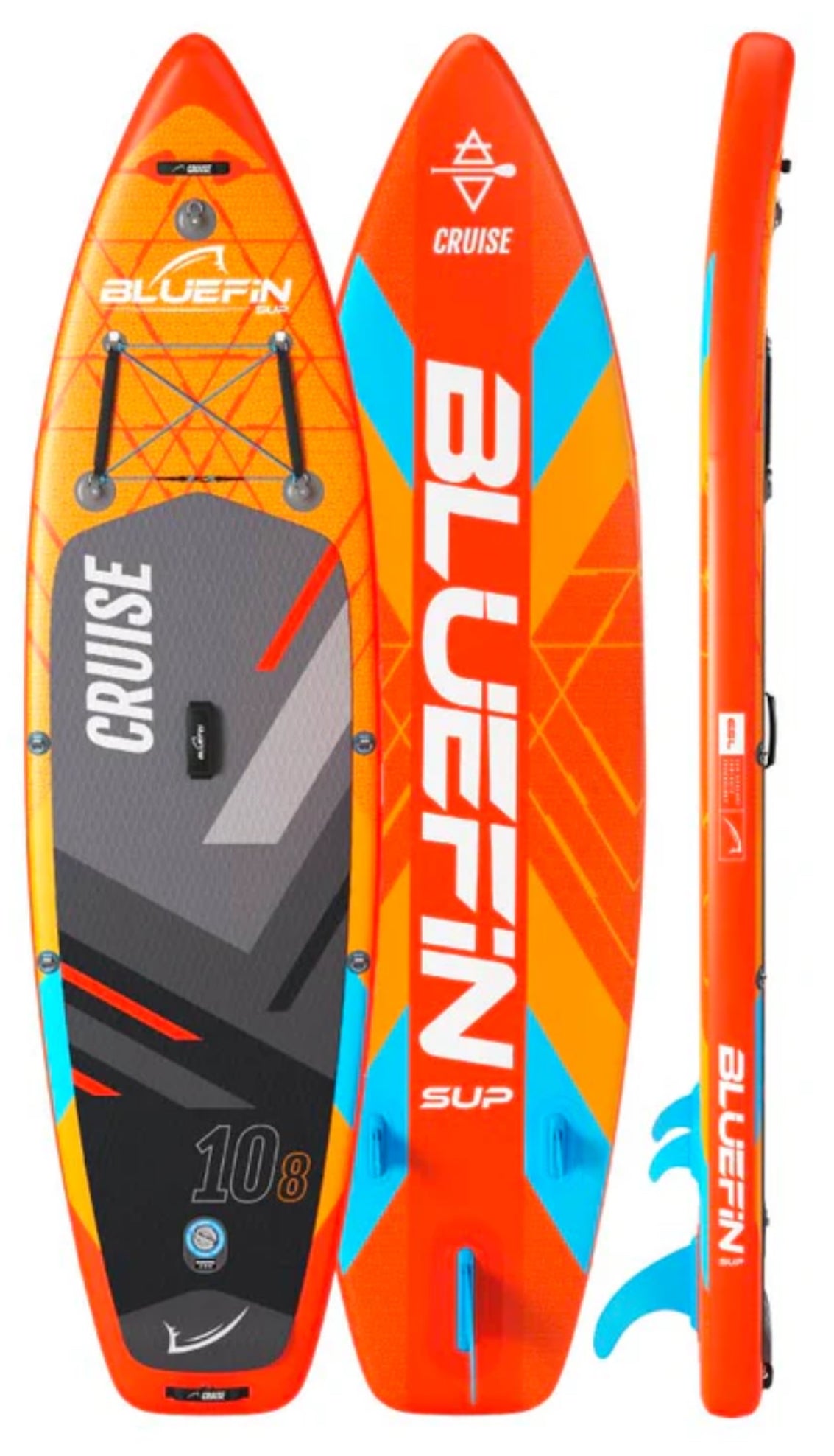 BlueFin Cruise 10’8” Stand-up Paddle Board with SUP Paddle, Pump, Seat, and Leash