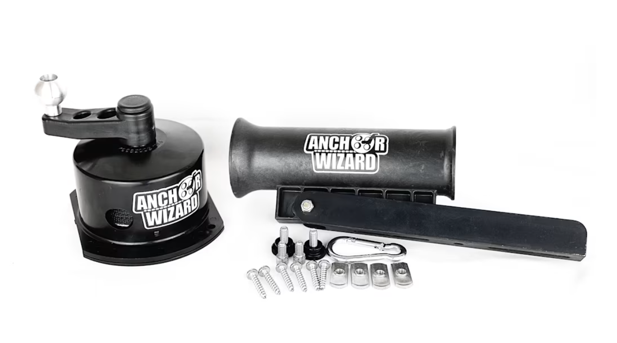 Anchor Wizard Low Profile Kayak Anchoring System | Crank and Chute