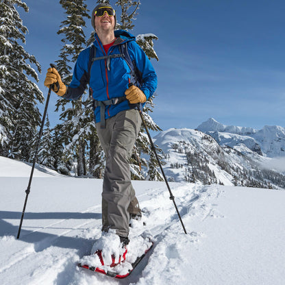 3 Piece Adjustable Trekking Poles for Snowshoeing, Skiing, Hiking, and Walking