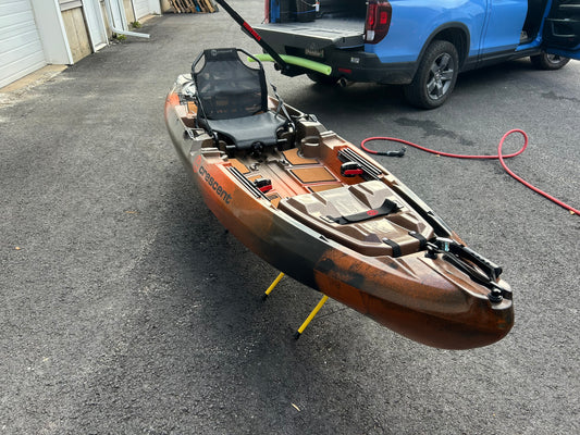 2026 Crescent Smallie Kayak (slightly used), Timber color