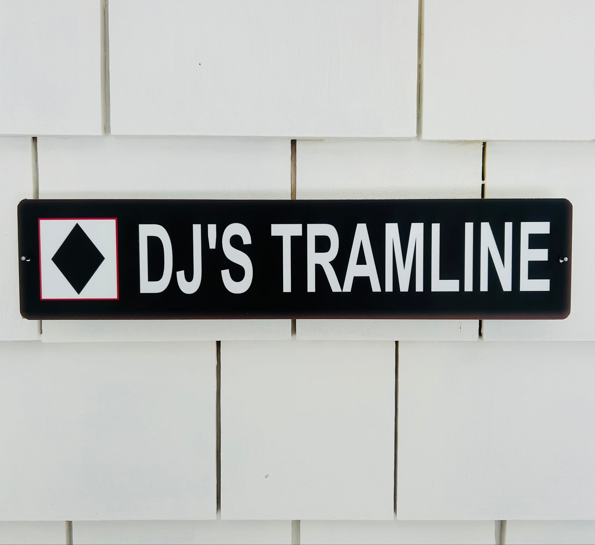 DJ's Tramline Ski Trail Sign for Wall (Souvenir)