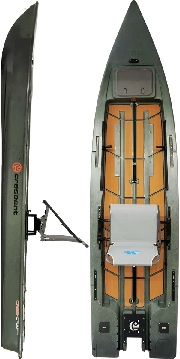 Crescent Cres-Craft Power Kayak (Moon Rock color)