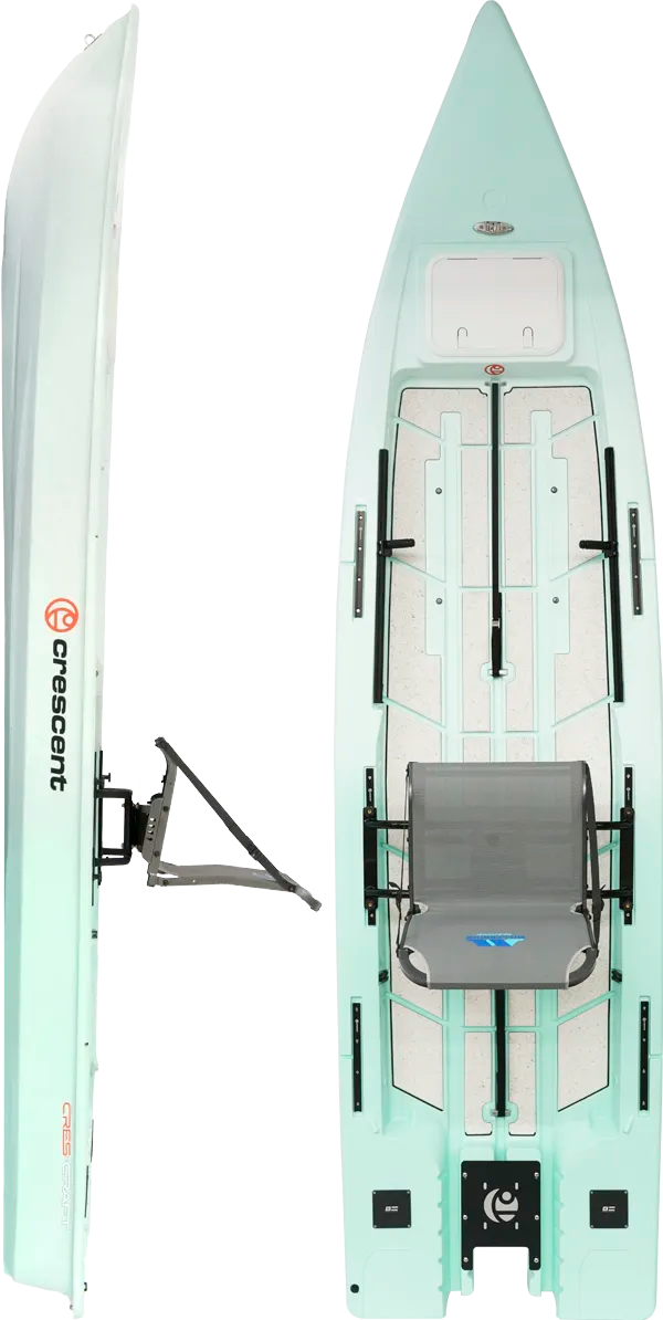 Crescent Cres-Craft Power Kayak (Seafoam color)
