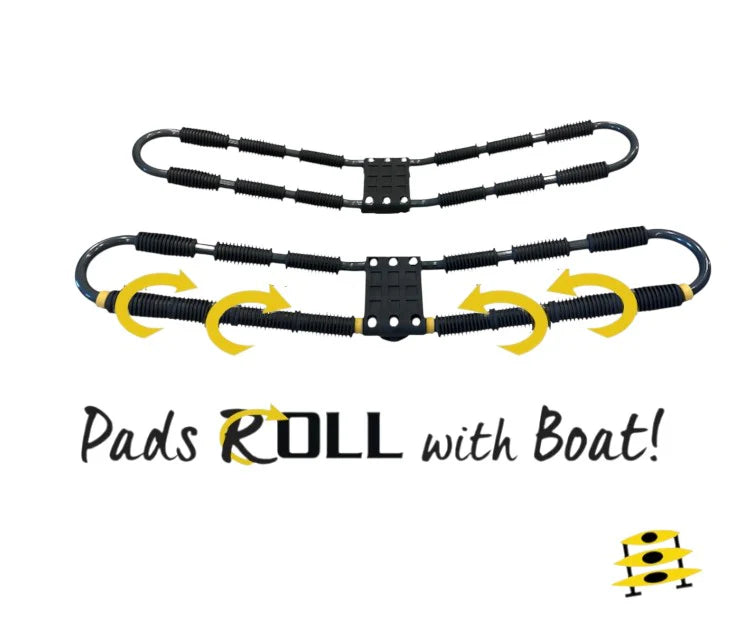 Kayak Carrier Roof Rack - Suspenz EZ Roller V-Rack (ideal for Crescent Kayaks)