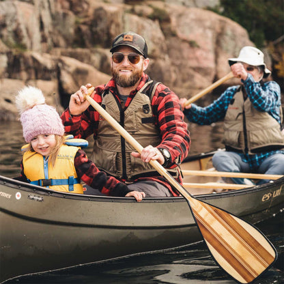 Expedition Plus Wooden Canoe Paddle with Full RockGard