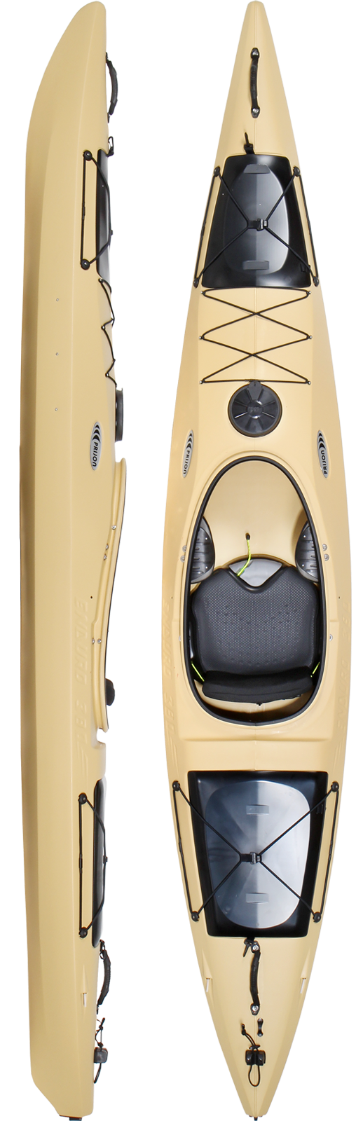 Prijon Enduro 380 kayak in safari tan color