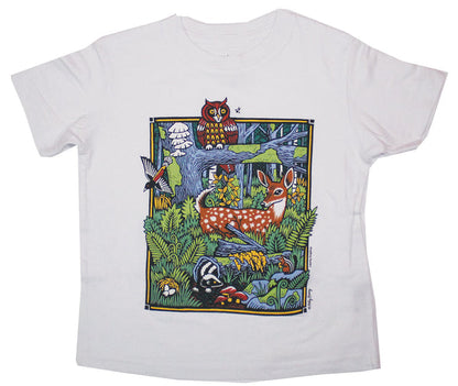 Liberty Graphics Youth Forest Scene T-Shirt to raise money for Center for Wildlife in Cape Neddick, Maine