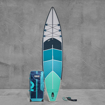 Honu Sorrento 11'3 Inflatable Touring Paddleboard with Roller Bag and Leash. New for 2026, this is the latest model version.