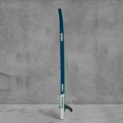 Side view of Sorrento 11' 3" touring SUP by Honu Boards.