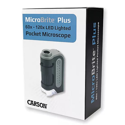 60x-120x LED Lighted Pocket Microscope | Educational, Portable