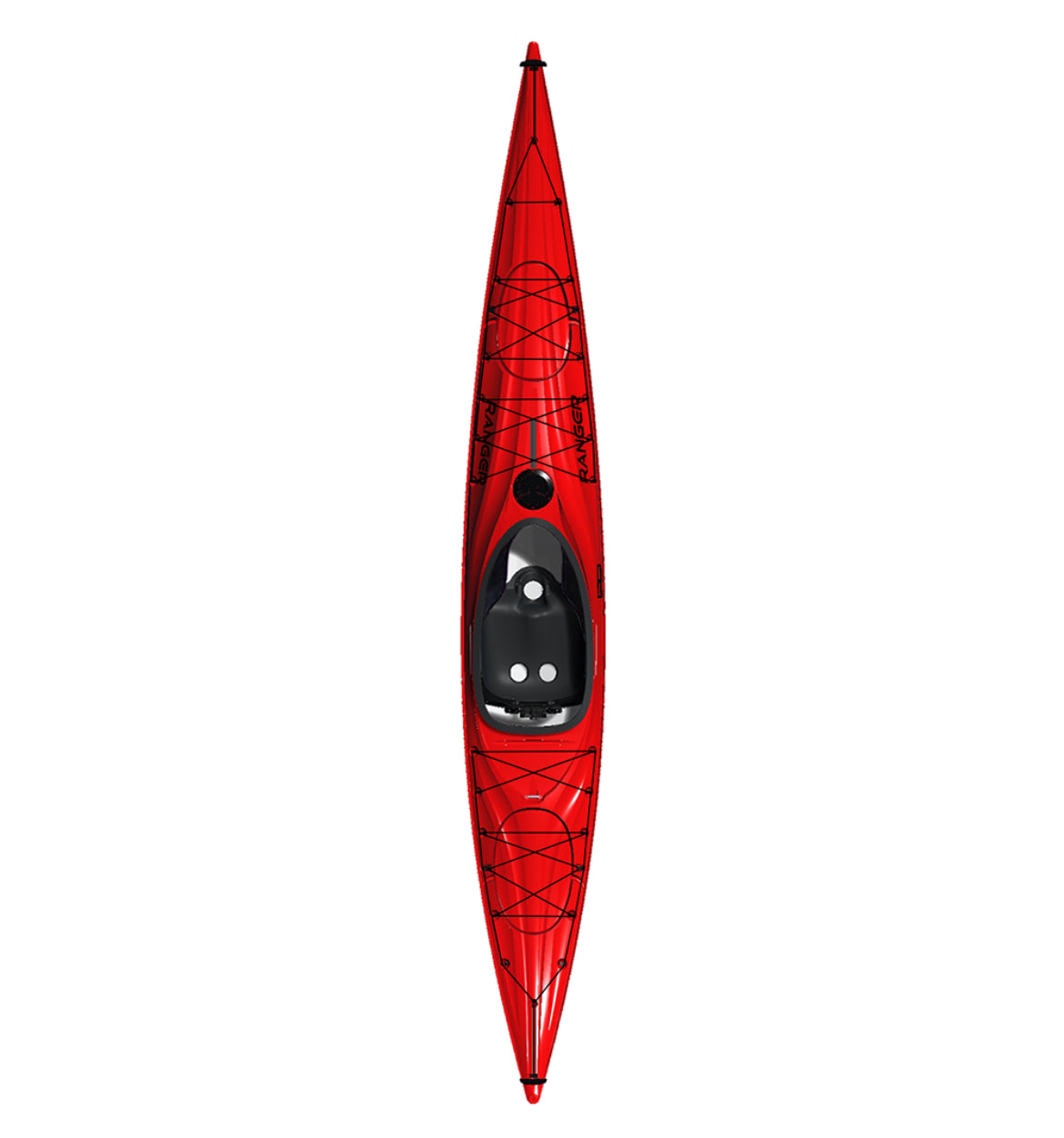 Mocean-Ranger-Kayak-Red-top-view