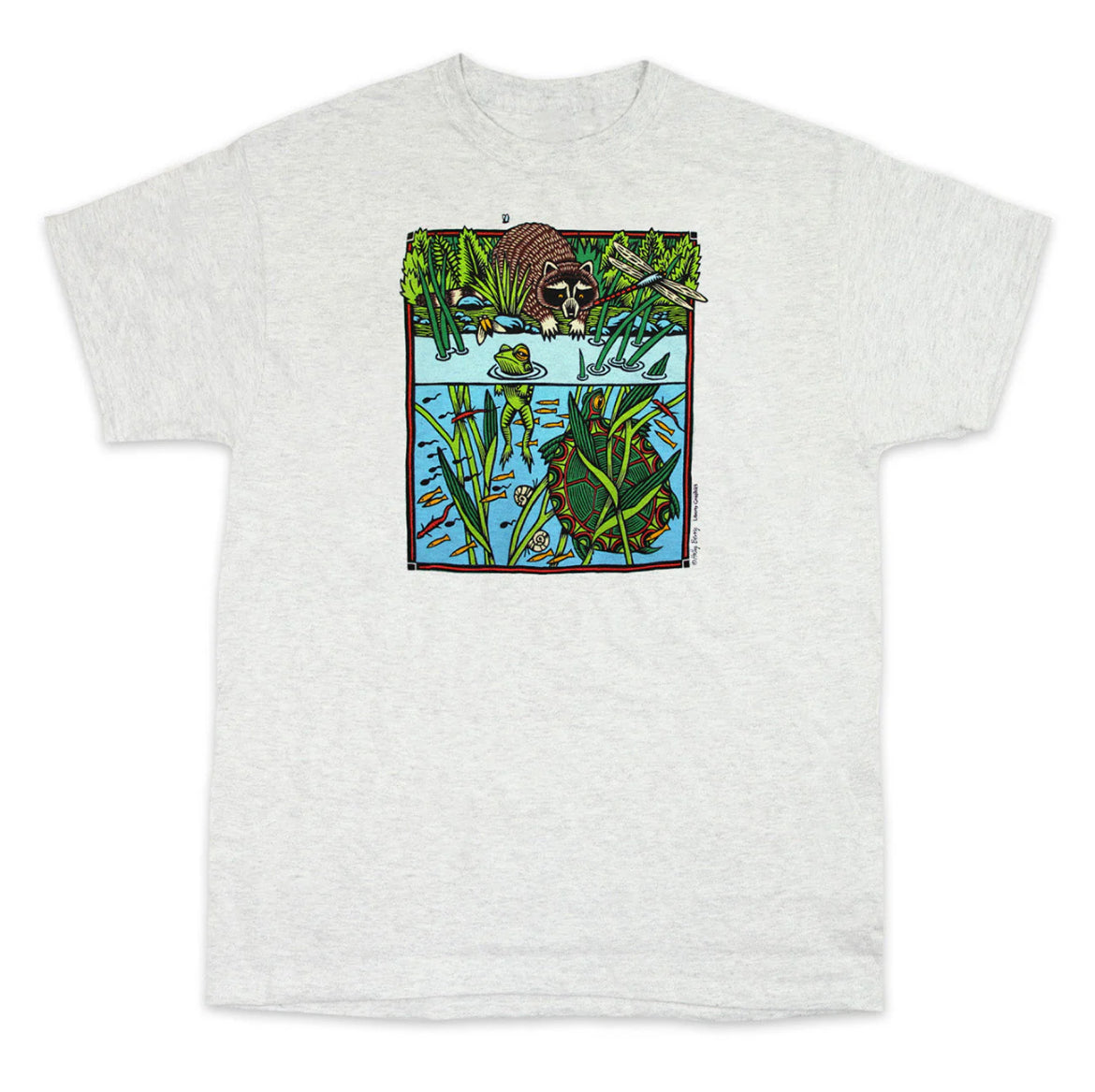 Pond Scene Graphic T-Shirt for Youth by Liberty Graphics