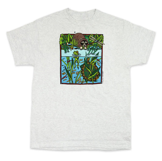 Pond Scene Graphic T-Shirt for Youth by Liberty Graphics
