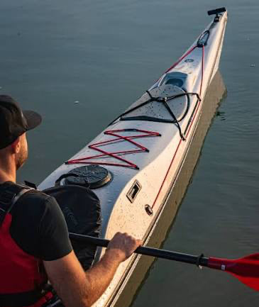 Paddling a Prijon Neptun Prilite sea kayak