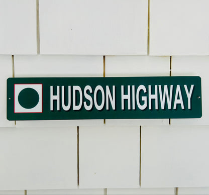 Hudson Highway Green Trail Sign (Souvenir)