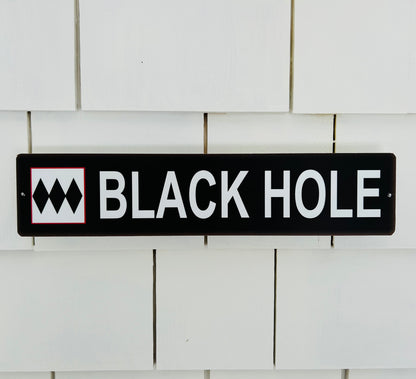 Smugglers' Notch Black Hole Triple Black Diamond Ski Trail Sign for Wall (Souvenir)