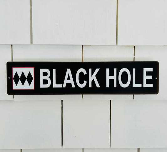 Smugglers' Notch Black Hole Triple Black Diamond Ski Trail Sign for Wall (Souvenir)