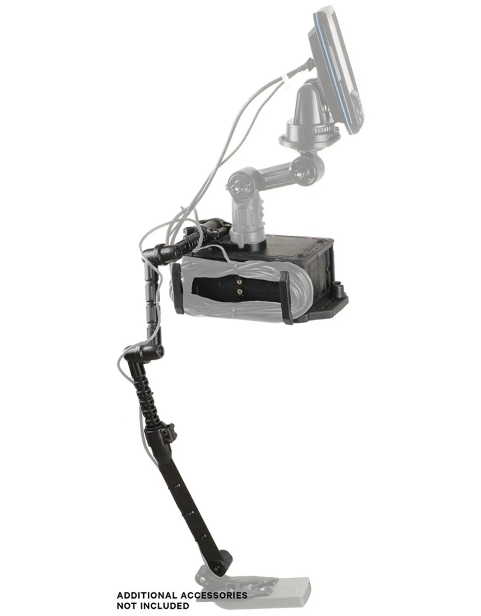 Fish finder mount with arm 