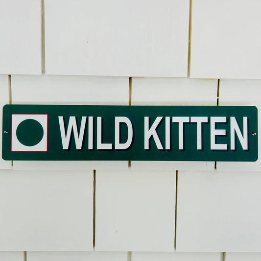 Ski Trail Sign for Wild Kitten Ski Trail at Wildcat Mountain in New Hampshire