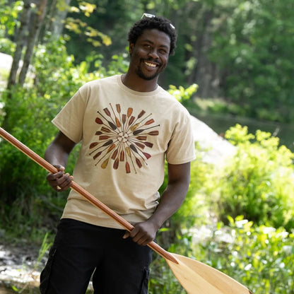 Person wearing a canoe paddles t-shirt (unisex)