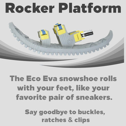Eco Eva Foam Snowshoes | Weighs 2.5 lbs. and Biodegradable