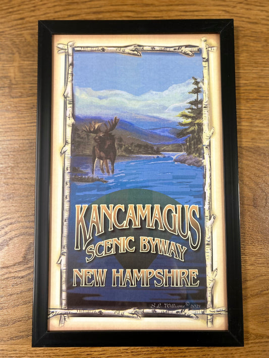 Kancamagus Highway Moose Framed Print souvenir