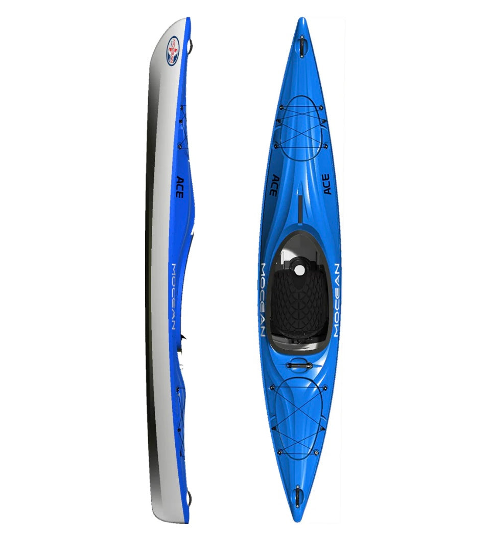 Mocean Kayaks Ace 12 foot Touring Kayak Comparable to Eddyline