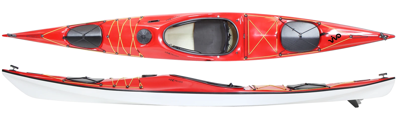 Prijon Vivoo Sea Kayak in red color