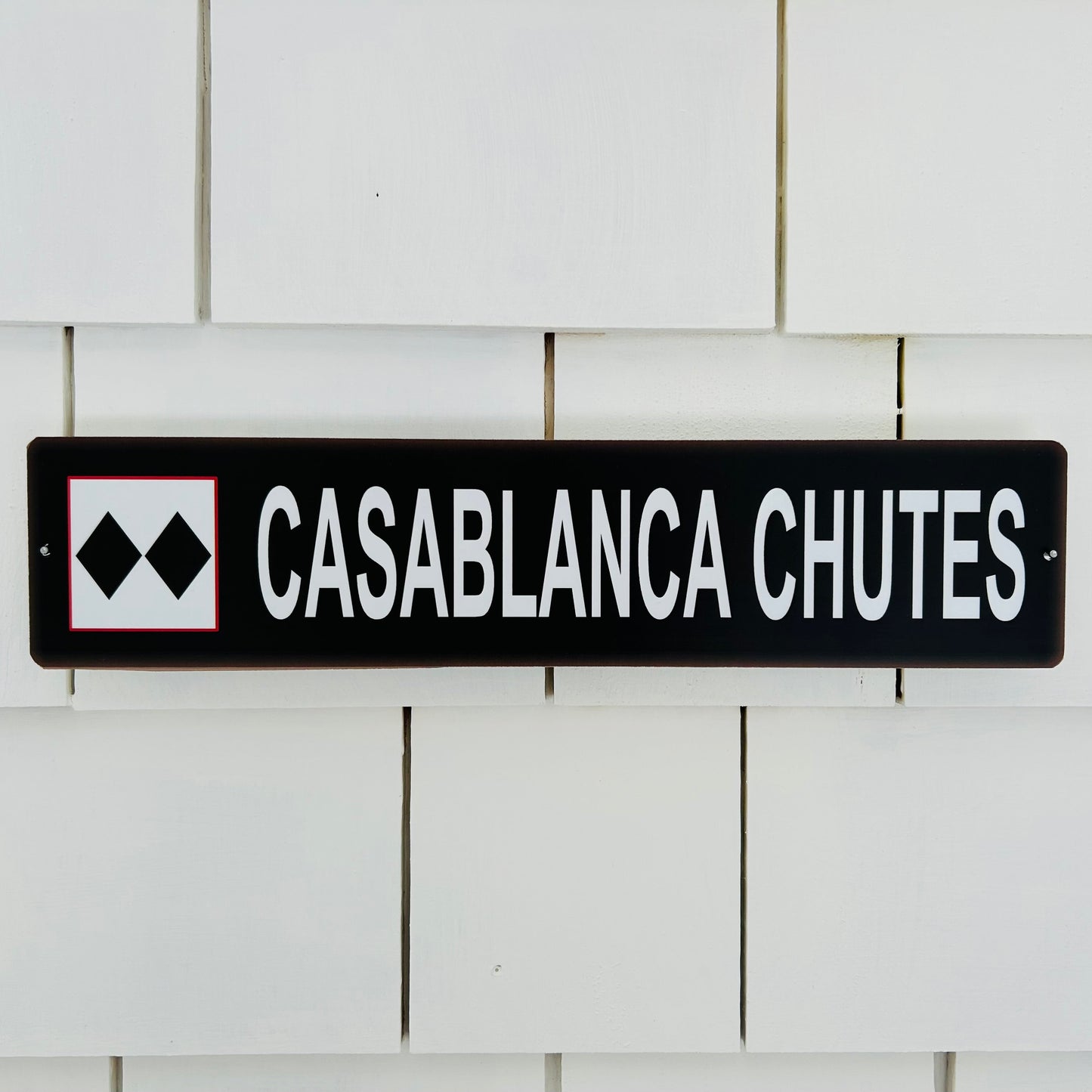 Saddleback Maine Casablanca Trail Sign Double Black Diamond