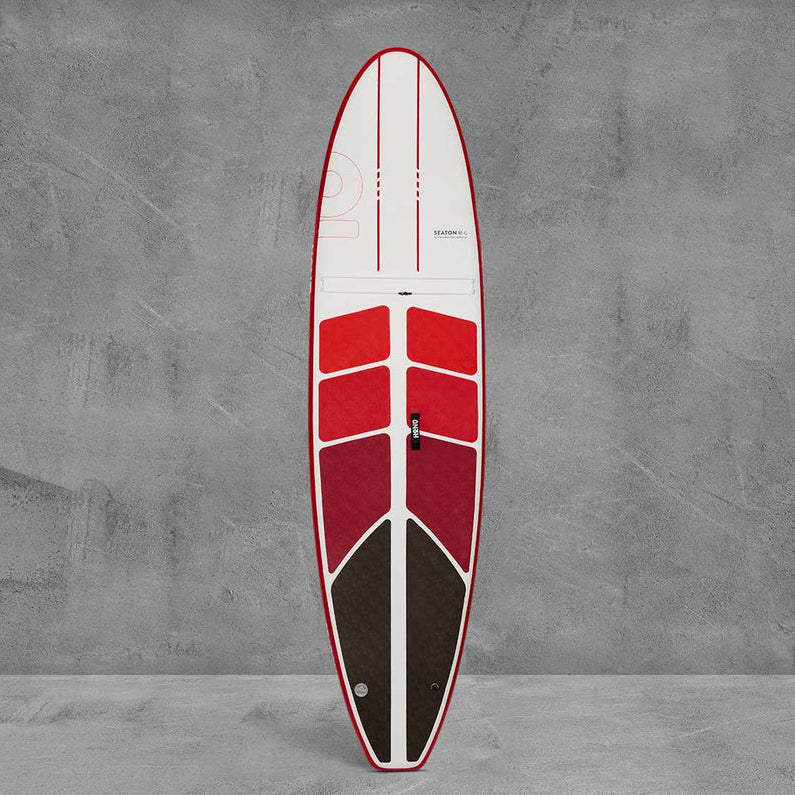 Honu Travel Inflatable Paddleboard Red Coral (top view)