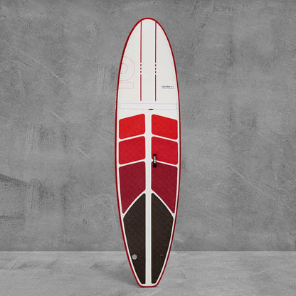 Honu Travel Inflatable Paddleboard Red Coral (top view)