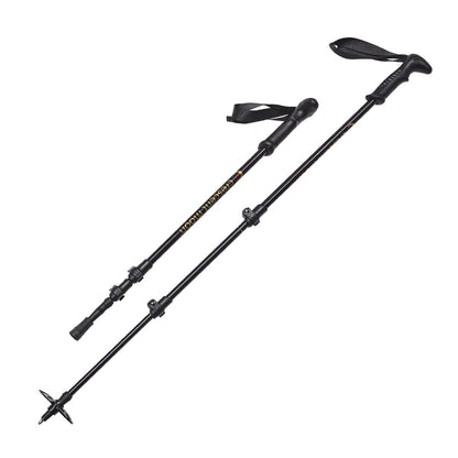 3 Piece Adjustable Trekking Poles for Snowshoeing, Skiing, Hiking, and Walking
