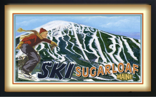 Sugarloaf Mountain Ski Framed Print for Ski House by Gallery Concepts