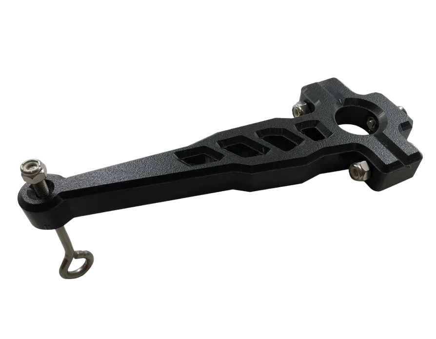 QuickMount Control Arm to Steer and Electric Motor with a Pole or Tiller. Made by YakGadget.